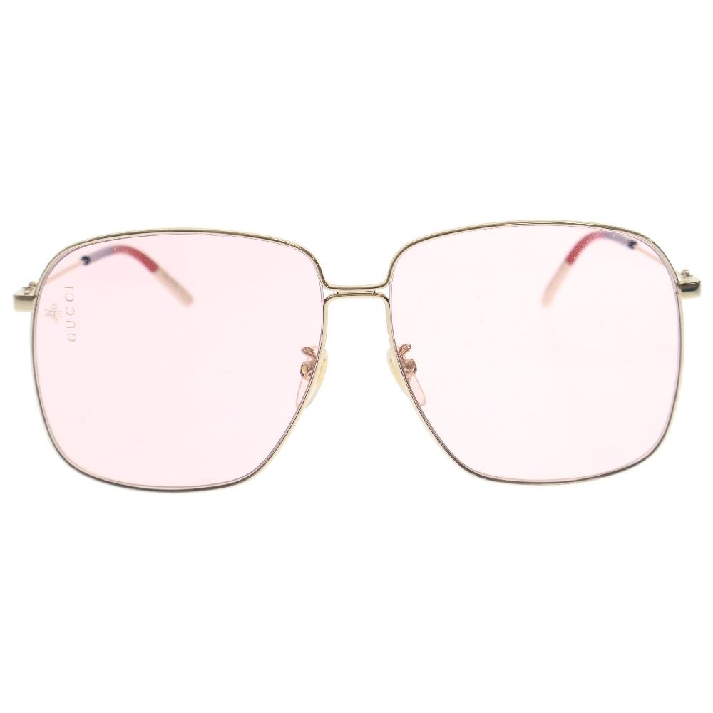 GUCCI (グッチ) スクエアフレーム カラーレンズサングラス 眼鏡 GG039S