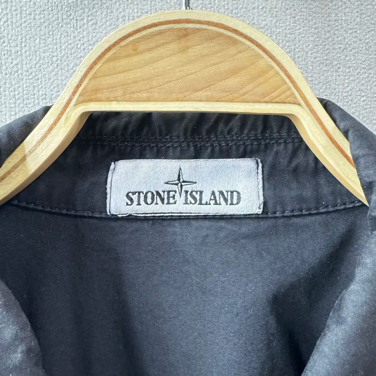STONE ISLAND ストーンアイランド オールドエフェクト オーバーサイズシャツ 黒 XXL