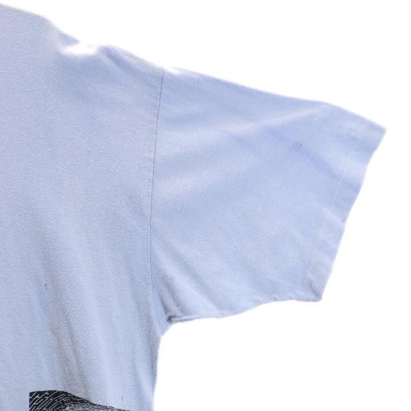 58cm素材マウリッツエッシャー 90s マルチ だまし絵 USA製 プリント 半袖 Tシャツ 青系 M C Escher メンズ   【230619】 メール便可
