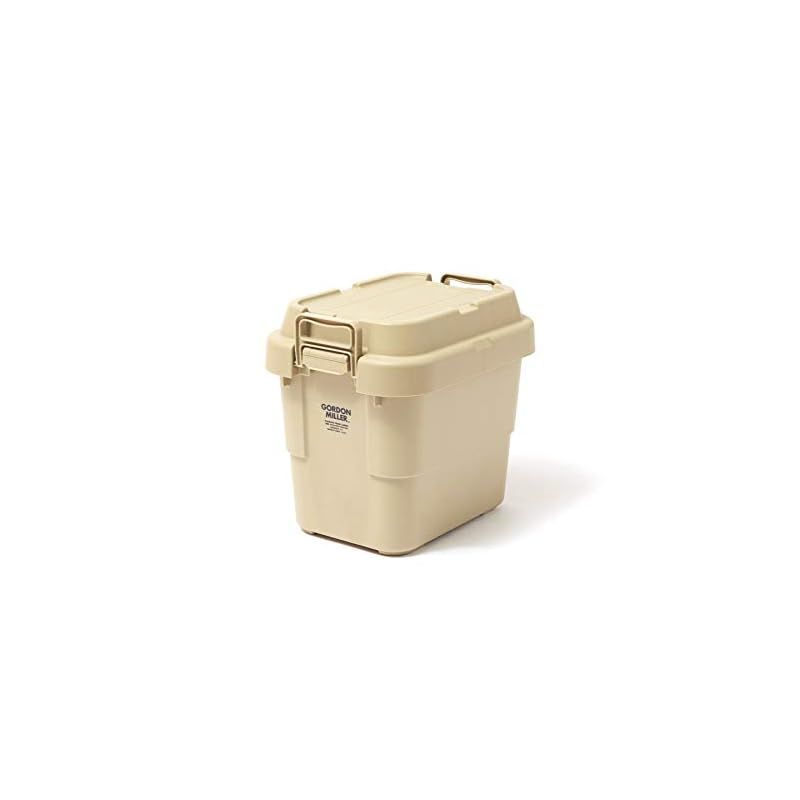 GORDON MILLER 車用 22L スタッキングトランクカーゴ 収納ボックス オーガナイザー コヨーテベージュ 蓋付き 屋外 座れる 1