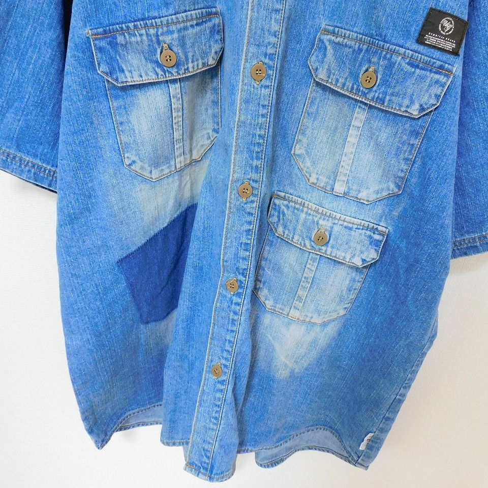 美品 Studio Dartisan デニムシャツ カバーオール ダンガリー Unrefined gymniva デニム ダンガリーシャツ カバーオール