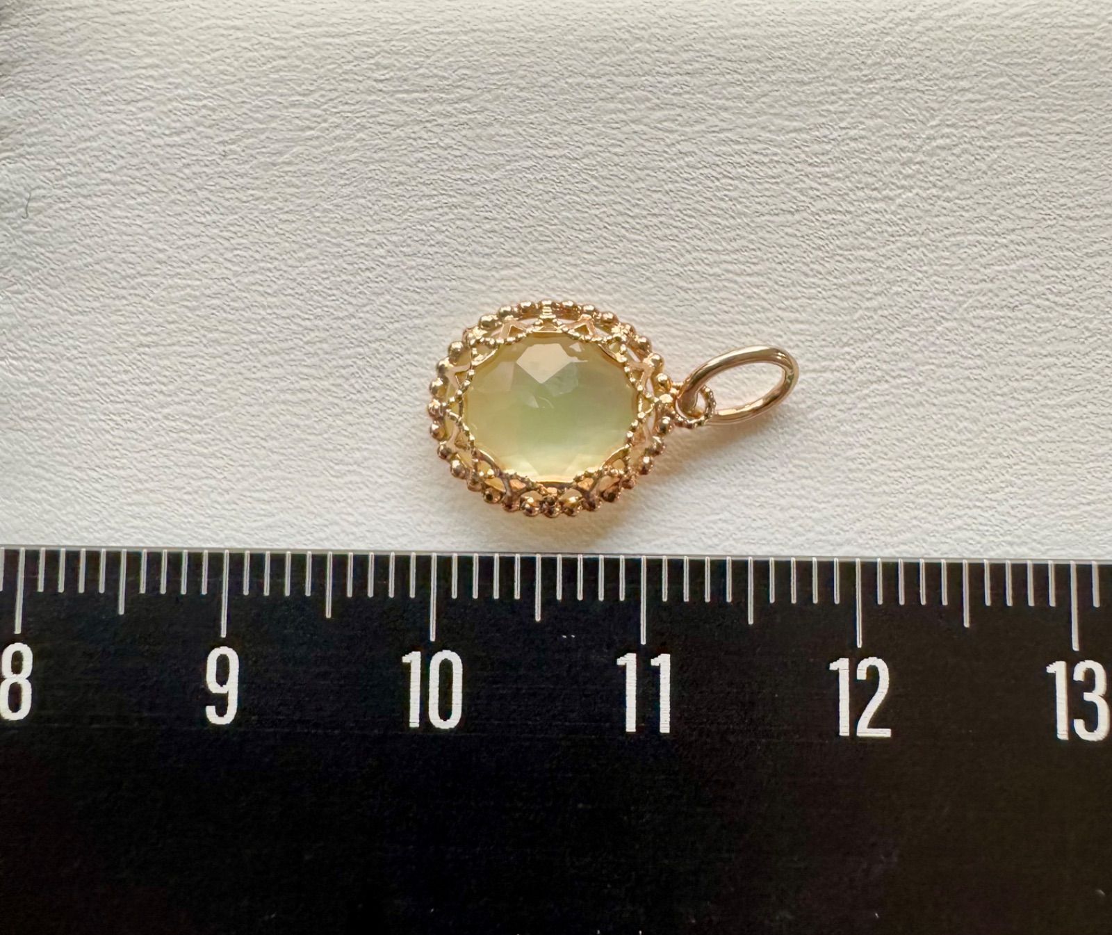 【agete】アガット チャーム K10 白蝶貝 レモンクォーツ K10クォーツ／シェルチャーム｜ネックレスチャーム｜アガット