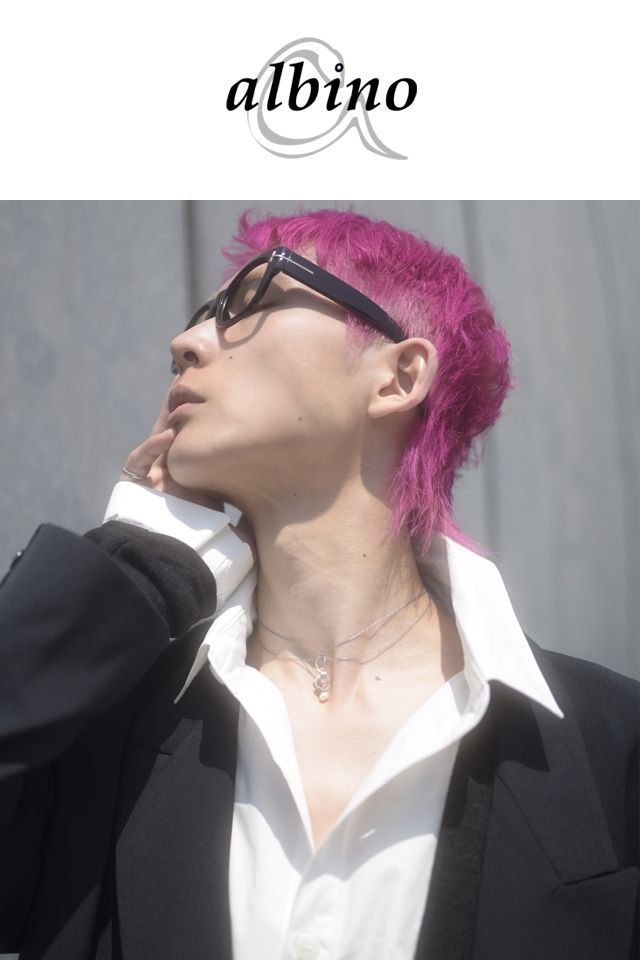 アックユランSV925×パール長短差2連チェーンチョーカー