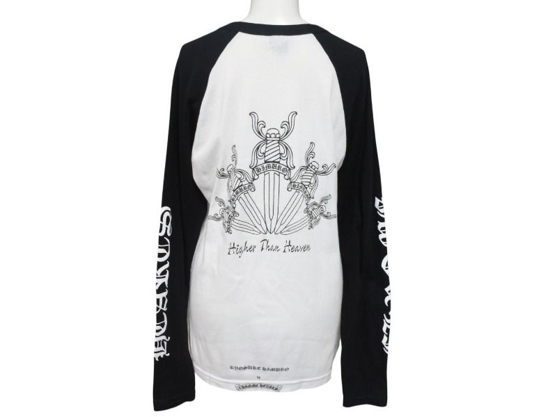 クロムハーツラグランシャツ クロムハーツ CHROME HEARTS ラグラン Tシャツ 長袖 プリント