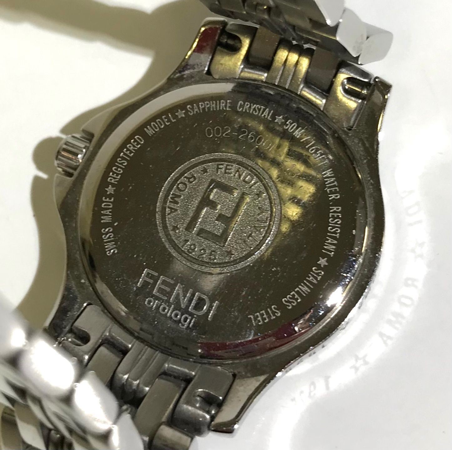 動作未確認】FENDI フェンディ 腕時計 オロロジ クォーツ 2600L 