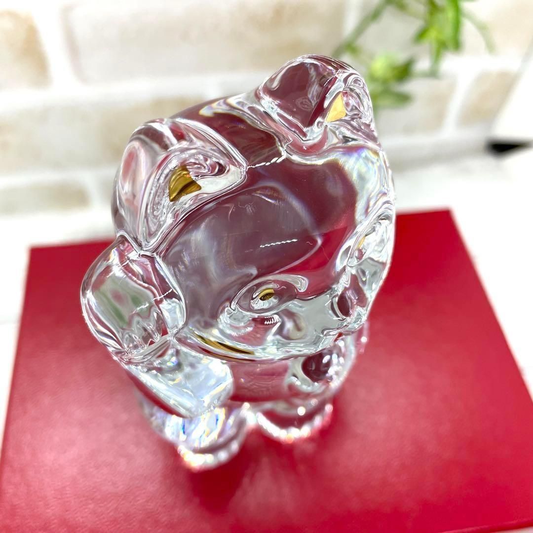 ほぼ未使用】Bacarrat Lucky Cat crystal バカラ 招き猫 クリスタル