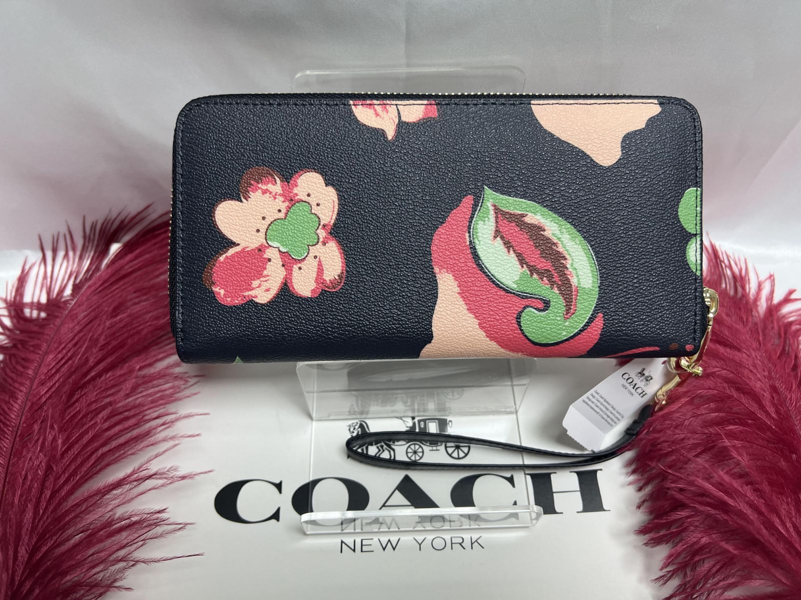 COACH 財布 コーチ 長財布 アコーディオン ジップ ウォレット ラウンド