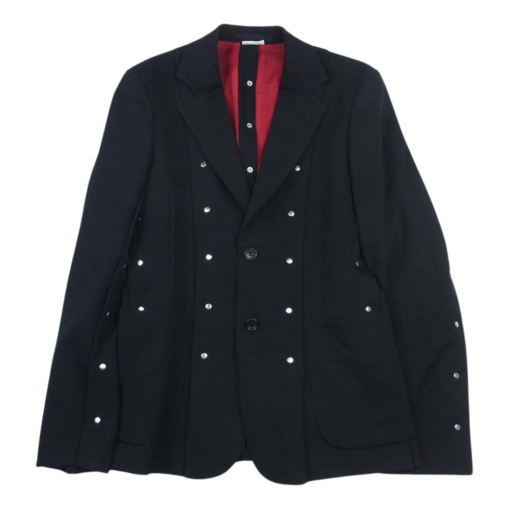 COMME des GARCONS HOMME PLUS コムデギャルソンオムプリュス ジャケット 16AW PR-J038 甲冑期 平和の鎧  カシメスタッズ テーラード ジャケット ブラック系 XS【中古】 - メルカリ