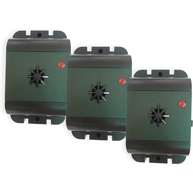 ISOTRONIC 2個入 カラスよけ 鳩よけ 鳥よけ 防水 超音波撃退器 電池式でベランダなどどこでも設置 吊るせる 有効範囲40m2 0