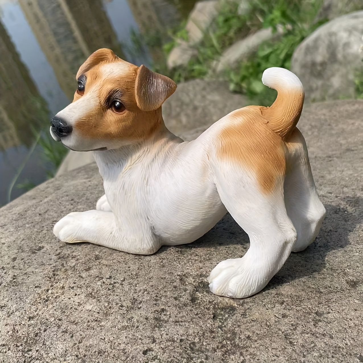 リアル　犬の樹脂製オーナメント　置物　犬　フィギュア リアル 犬の樹脂製オーナメント 置物 犬 フィギュア Amazon.co