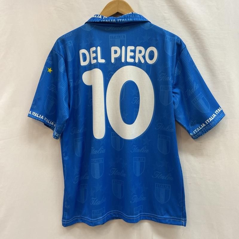 デルピエロサッカーシャツ　ユニフォーム　　ポロシャツ　半袖￼ USED 古着 ポロシャツ 半袖 イタリア製 デルピエロ サッカー
