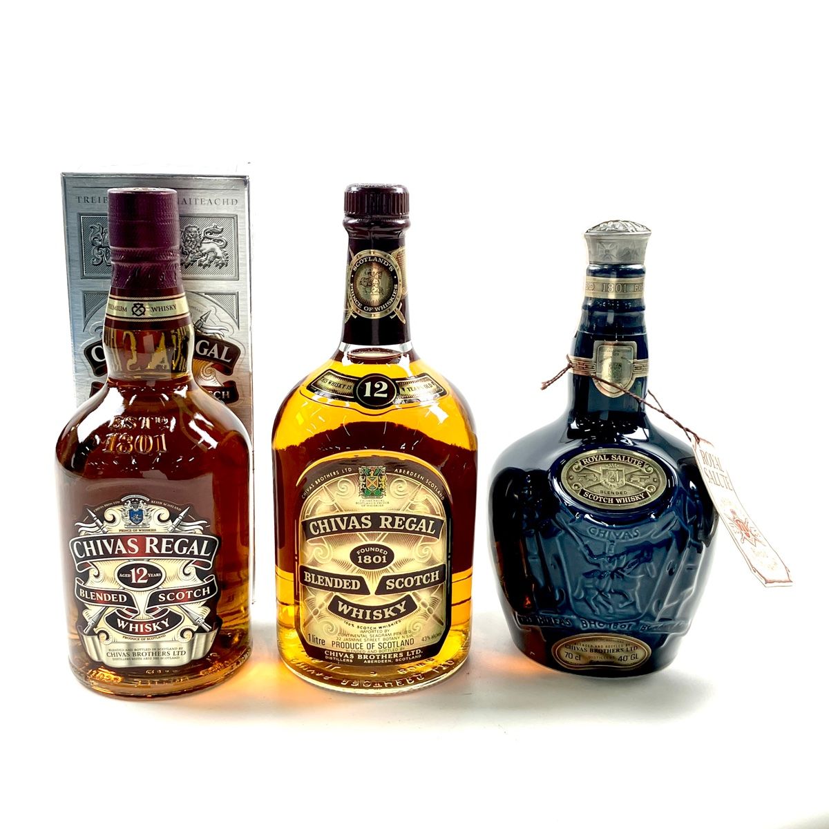 3本 シーバスブラザーズ CHIVAS BROTHERS 12年 ブレンデッド 旧ボトル ロイヤルサルート 21年 青 スコッチ 700ml ウイスキー  セット 【古酒】 - メルカリ