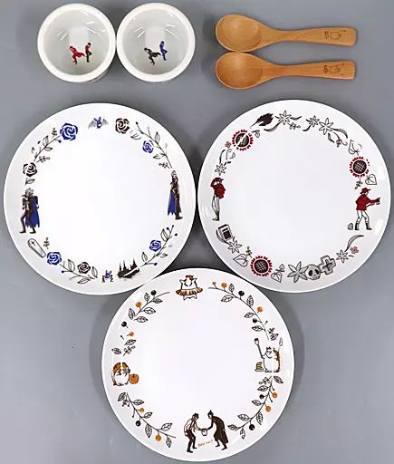 中古】食器 ドラルク＆ロナルド＆ジョン 食器セット 「吸血鬼すぐ死ぬ