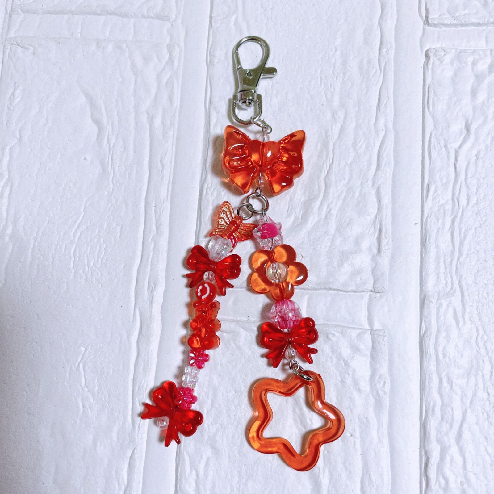 ビーズキーホルダー ビーズアクセサリー ハンドメイド 推し活