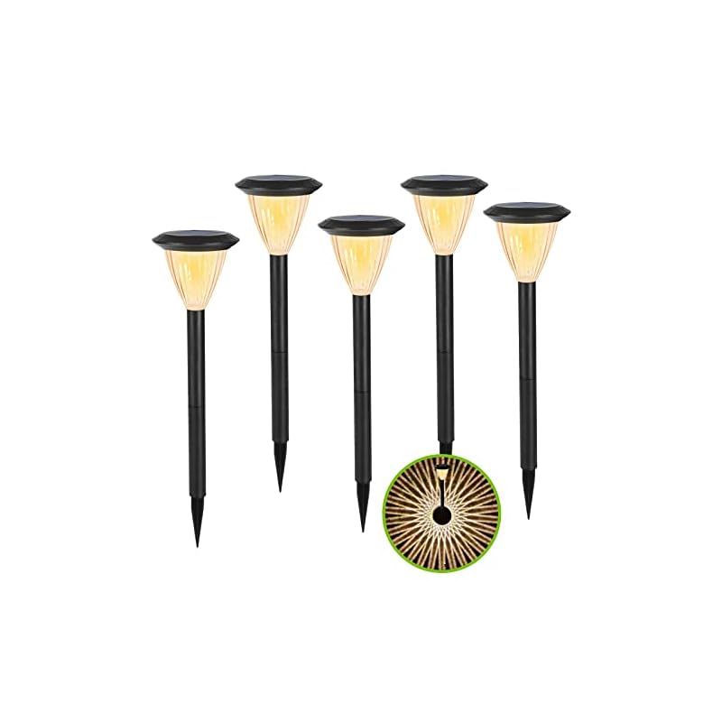 ガーデニングお洒落 翌朝まで点灯 GWSOLAR ガーデニングライト 5個組セット Smart