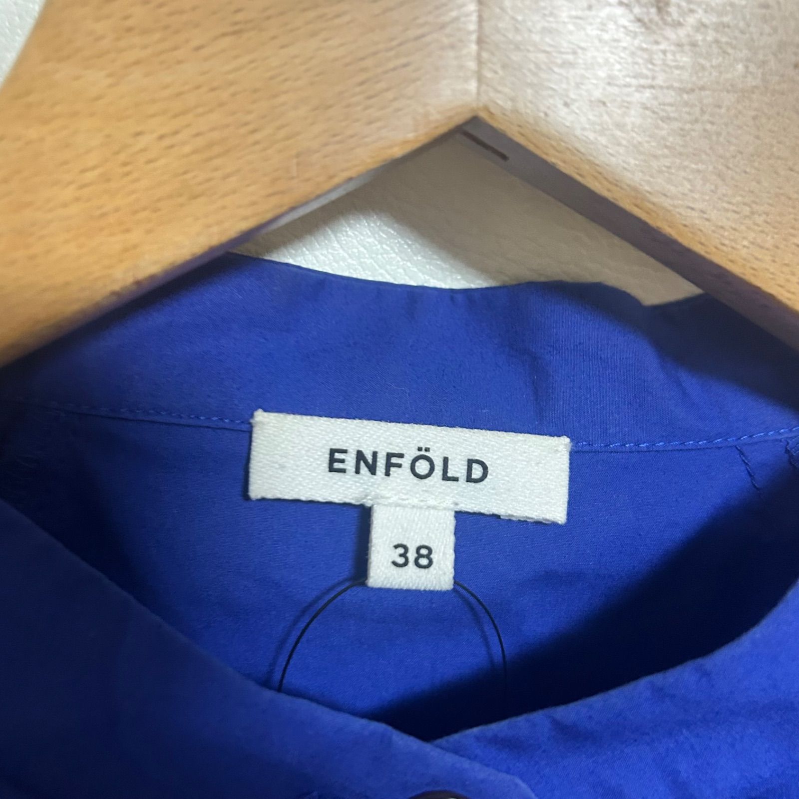 エンフォルドENFOLD ハイカウントタイプライター ブラウス シャツ 38 エンフォルドENFOLD ハイカウントタイプライター ブラウス シャツ 38