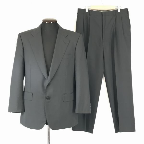 Aquascutum|アクアスキュータム シングルスーツ|上下セットアップ AB-4|メンズM|グレー 背抜き|春夏|Made in Japan◆BF720<sale>