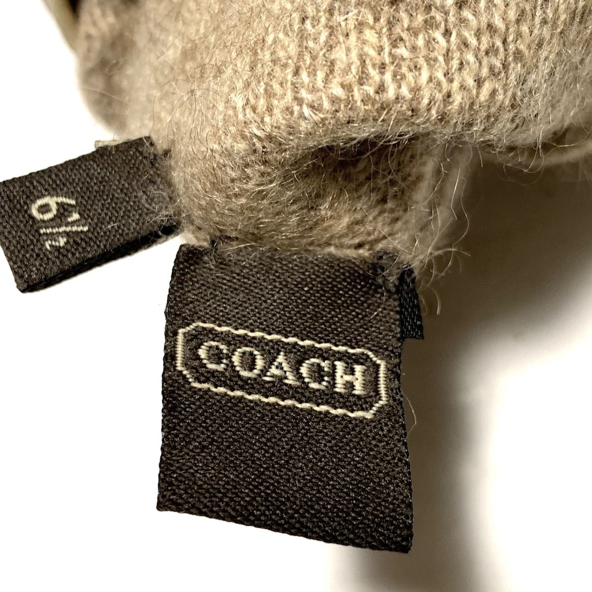 COACH(コーチ) 手袋 レディース ブラウン レザー