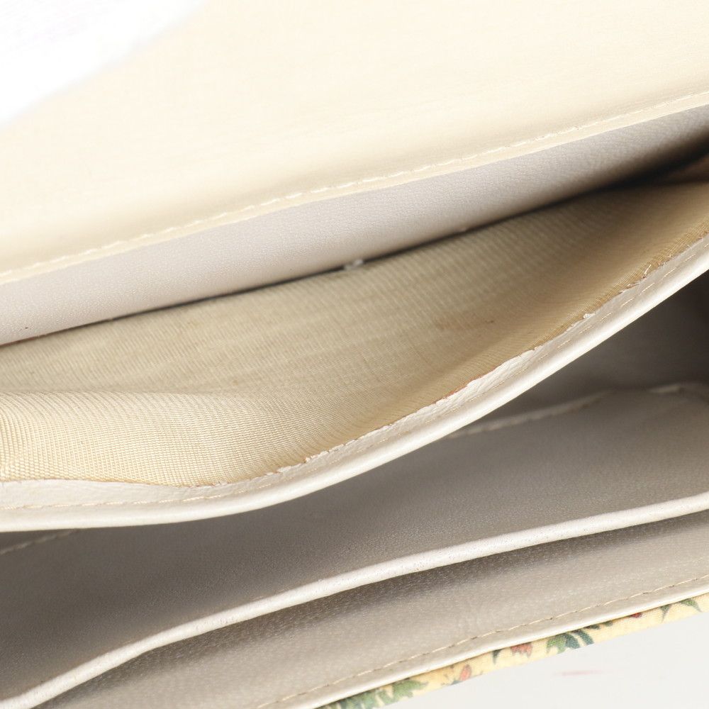 美品 ヴィンテージ オールド グッチ フローラ 花 レザー 2WAY ゴールド  