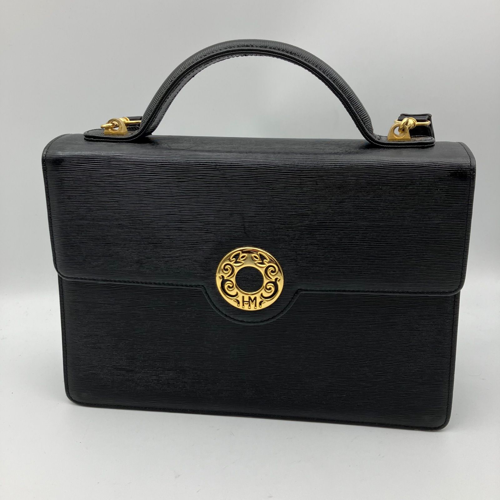 美品 ハナエモリ 2way フォーマルバッグ ショルダーバッグ ハンドバッグ 黒 - メルカリ
