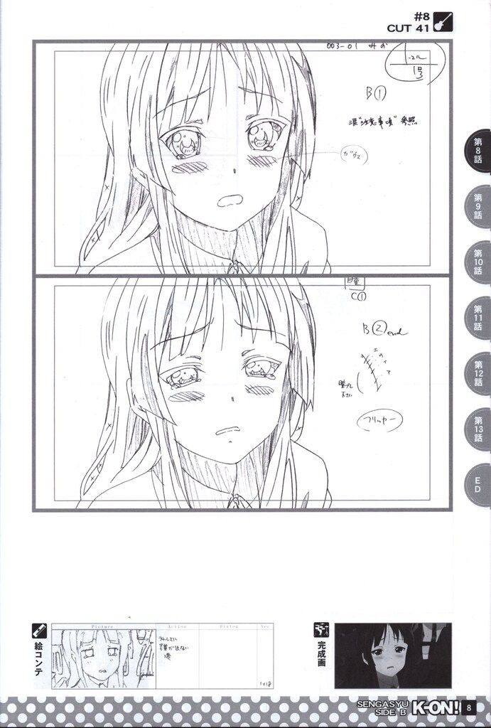 京都アニメーション けいおん!名場面線画集SIDE B ムック - メルカリ