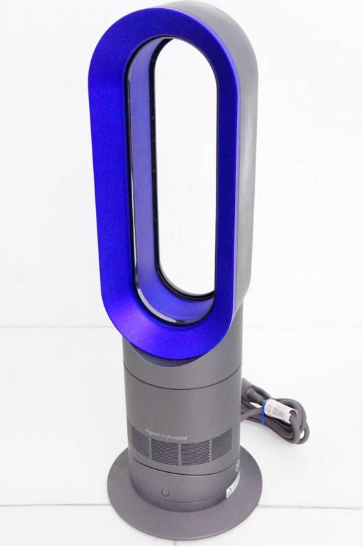 【中古】【リモコン無し】ダイソンDyson Hot+Coolホットアンドクール ファンヒーター エアマルチプライアー AM09 IB アイアン/サテンブルー 扇風機