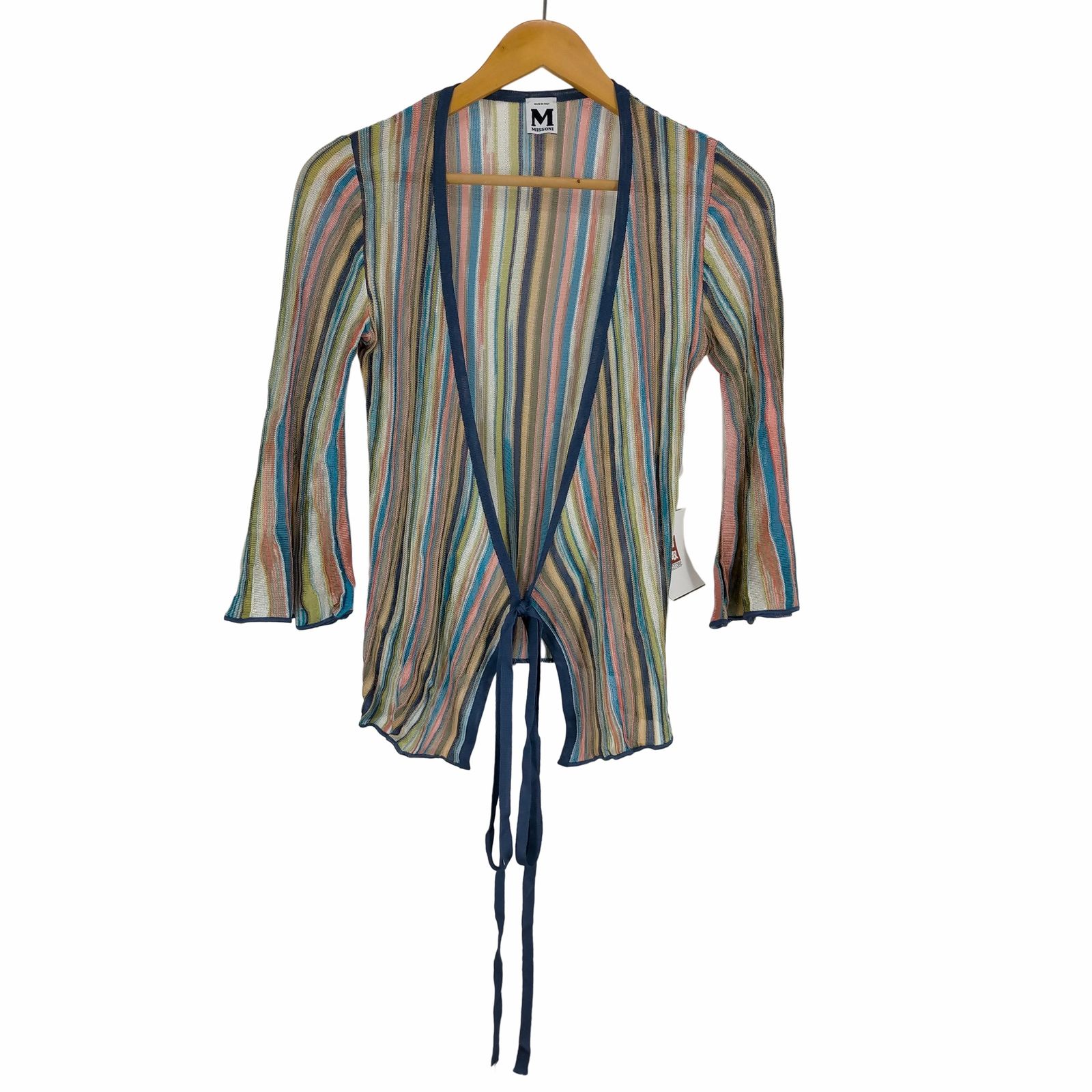 MISSONI ストライプ カーディガン 長袖 MISSONI ストライプ柄 ニットカーディガン