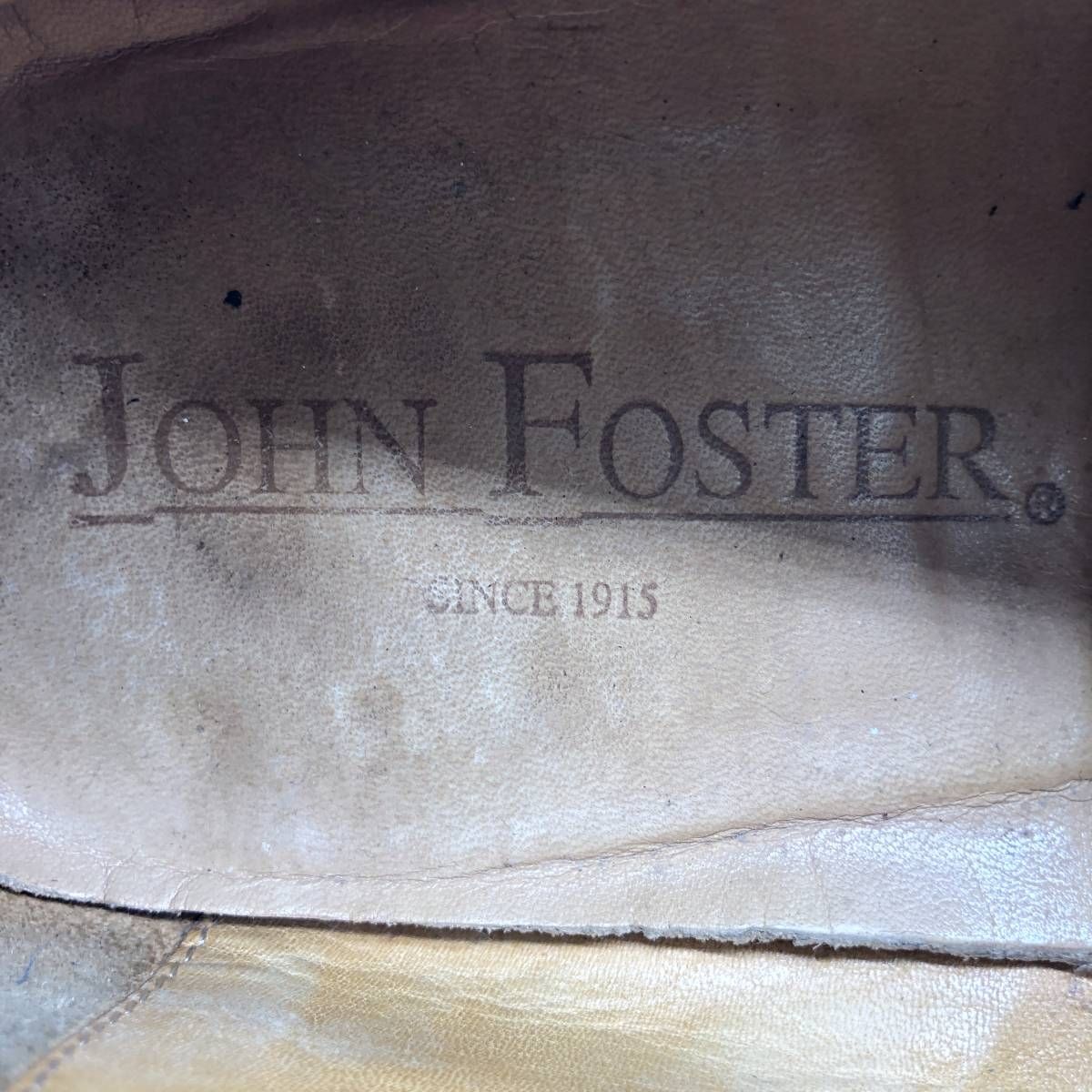  古着 JOHN FOSTER スエード セミブローグ ストレートチップシューズ F 8 1 2 メンズ26.5 cm相当 saa 014308 デッキシューズ 靴