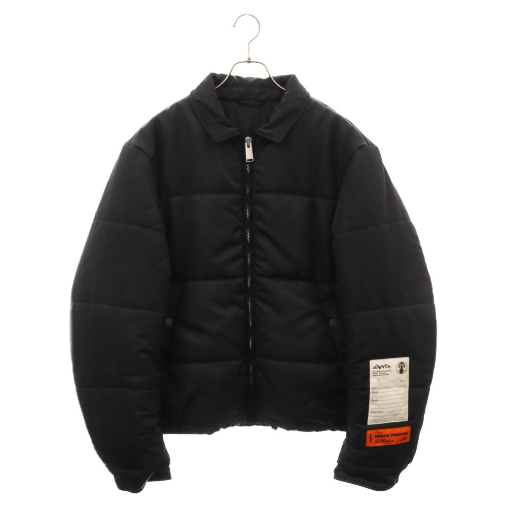 HERON PRESTON (ヘロンプレストン) Nylon Puffer Down Jacket ナイロンパフィージャケット ブラック  HMED006F20FAB003 - メルカリ