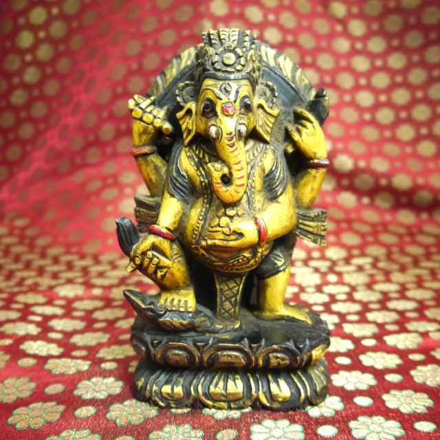 豪華絢爛☆ガネーシャ オブジェ 学問・商売の神様 ヒンドゥー教 幸せの