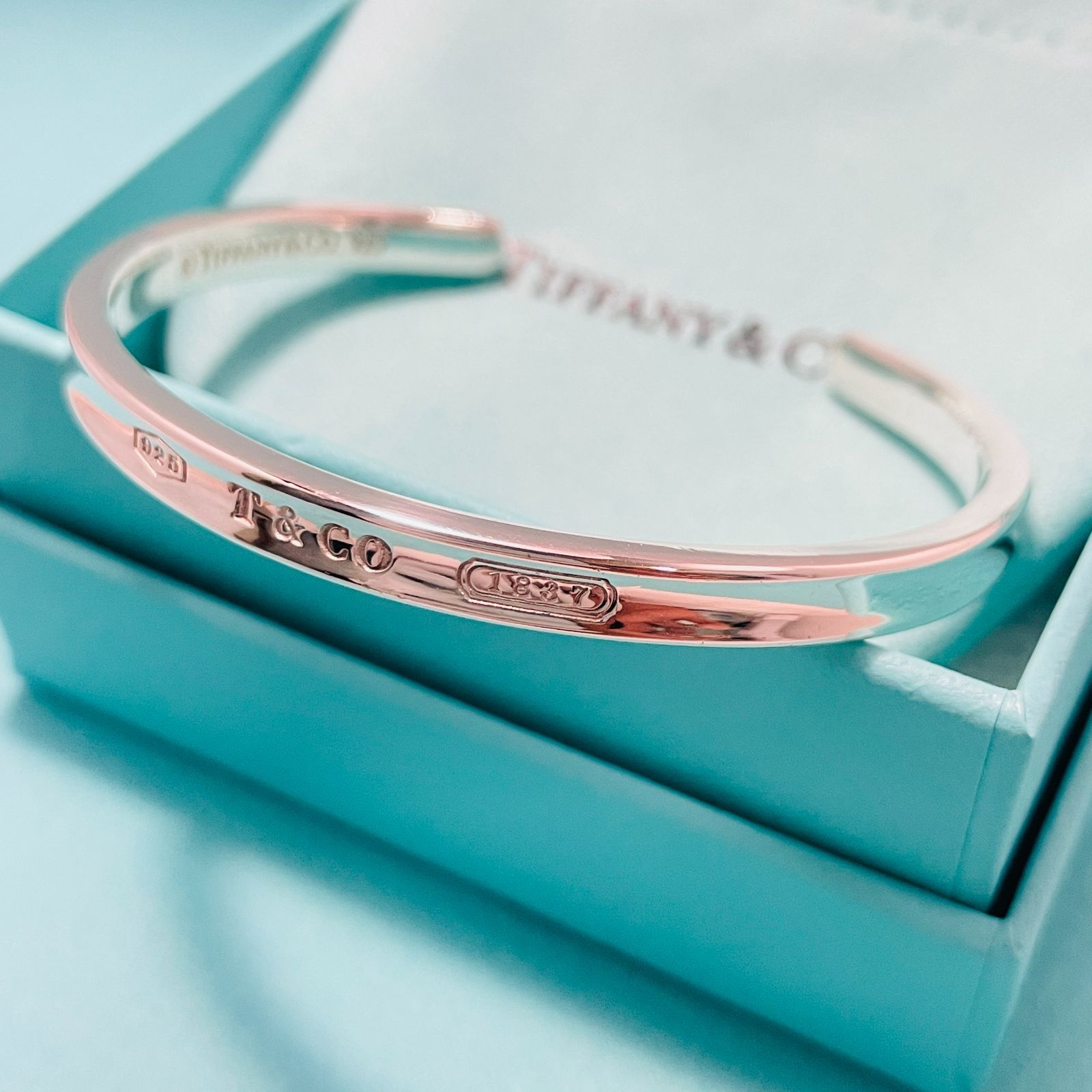 ティファニー ナロー カフ バングル ブレスレット 1837 TIFFANY&Co. 2 