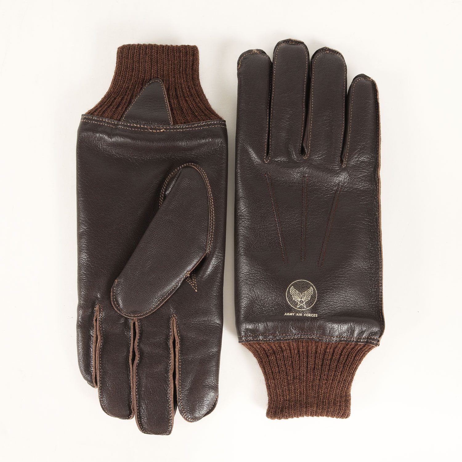 BuzzRicksons バズリクソンズ グローブ ブラウン サイズ 9 | ゴートスキンレザー グローブ BR01221 | ARMY AIR FORCE | ブランド ファッション アイテム 小物 雑貨 | 日本製 メンズ