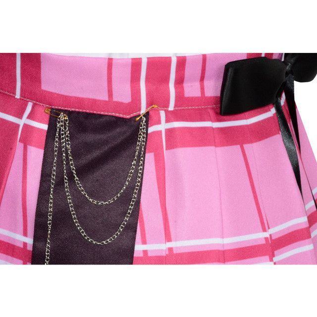 コスプレ衣装湊あくあホロライブセット赤色ワンピース