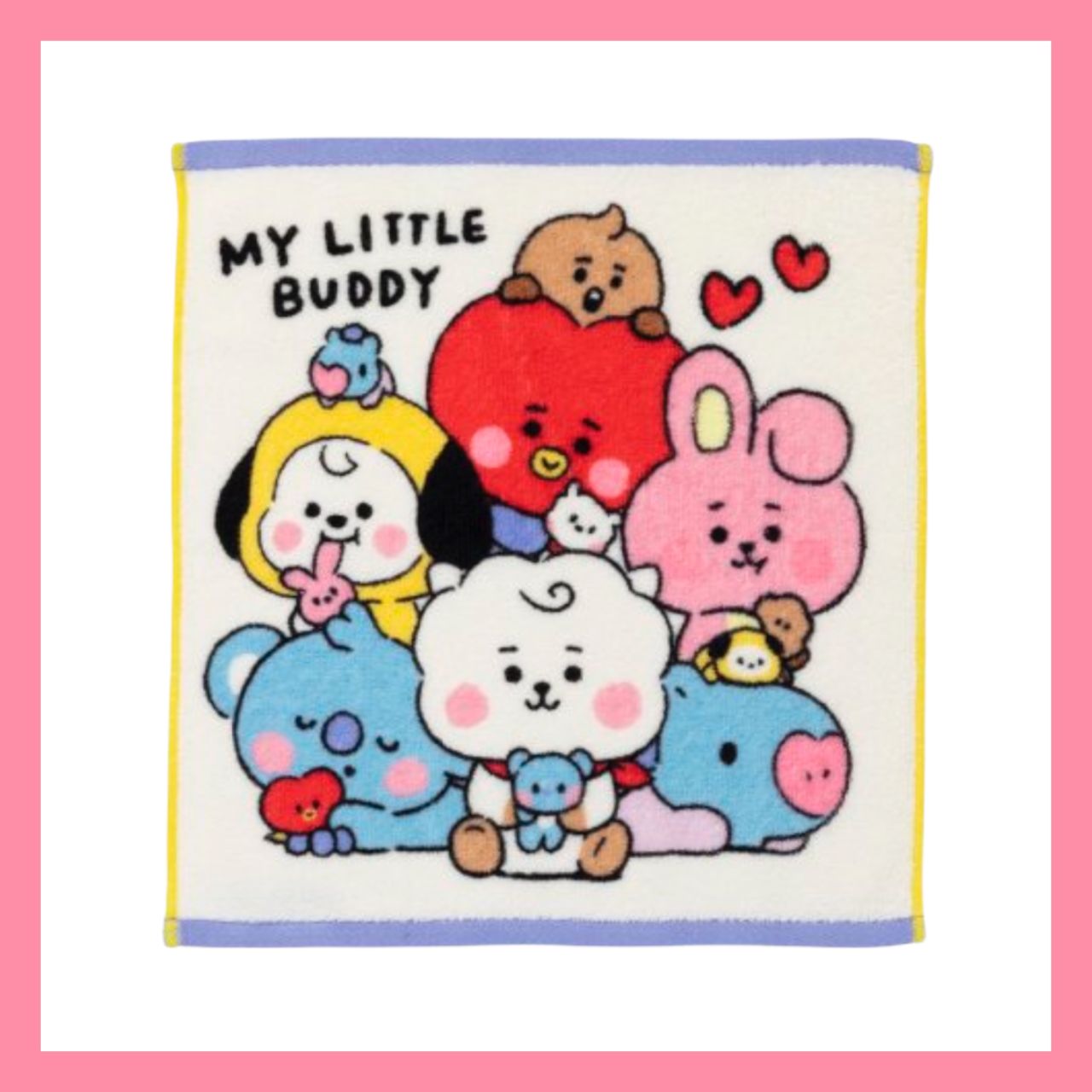 BT21 bt21 ファミマ限定 ハンドタオル タオルハンカチ TATA - クリア