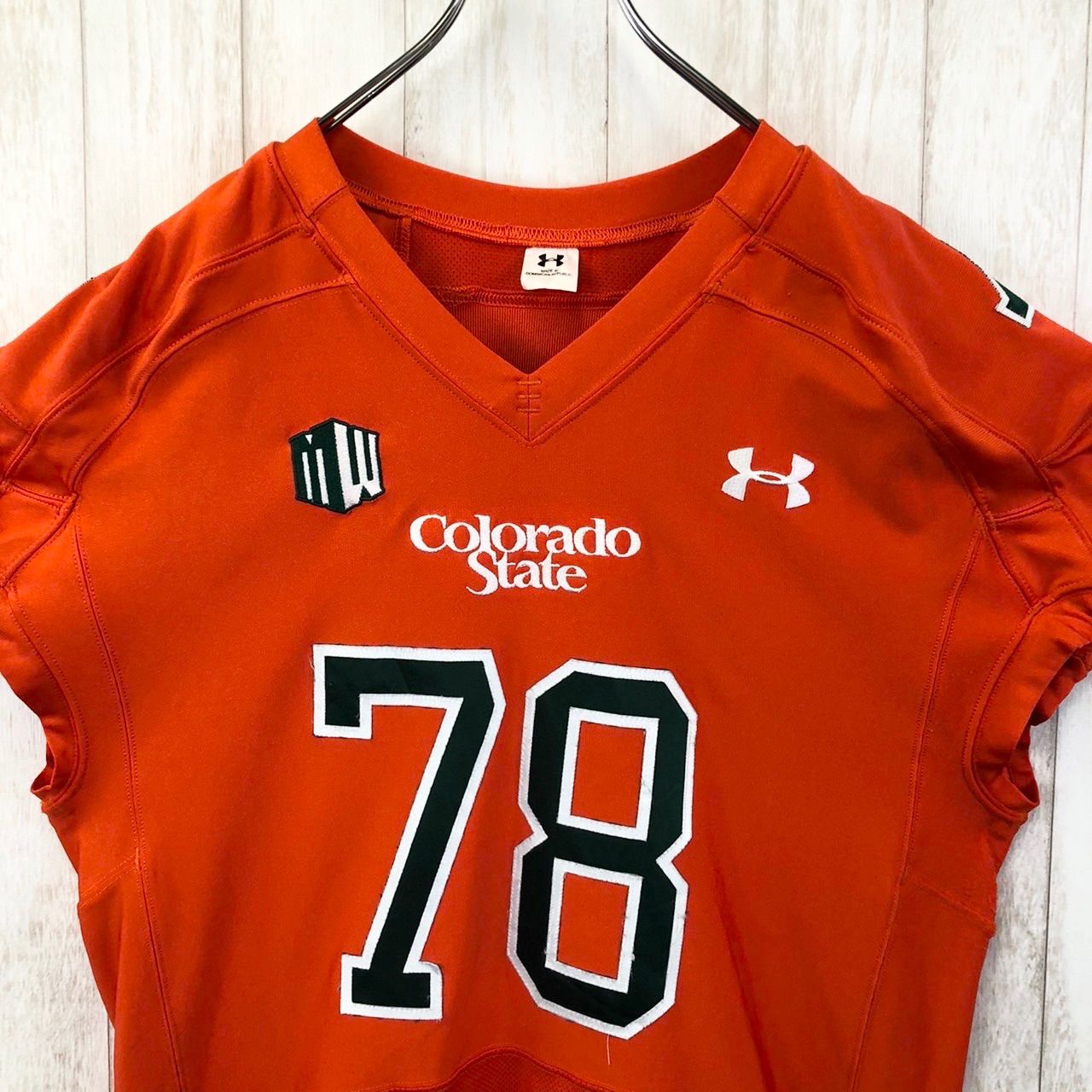 UNDER ARMOR アンダーアーマー COLORADO STATE コロラド大学 アメフト ゲームシャツ ユニフォーム