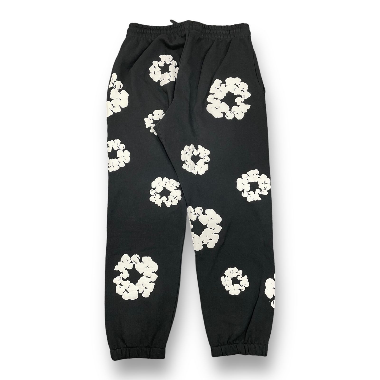 324センチ股下DENIM TEARS デニムティアーズ FLOWER PRINT SWEAT PANTS フラワープリント スウェットパンツ グレー