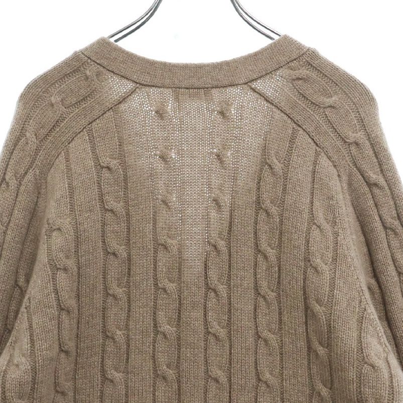 CELINE (セリーヌ) 23AW Triomphe Cardigan Cable Knit Cashmere