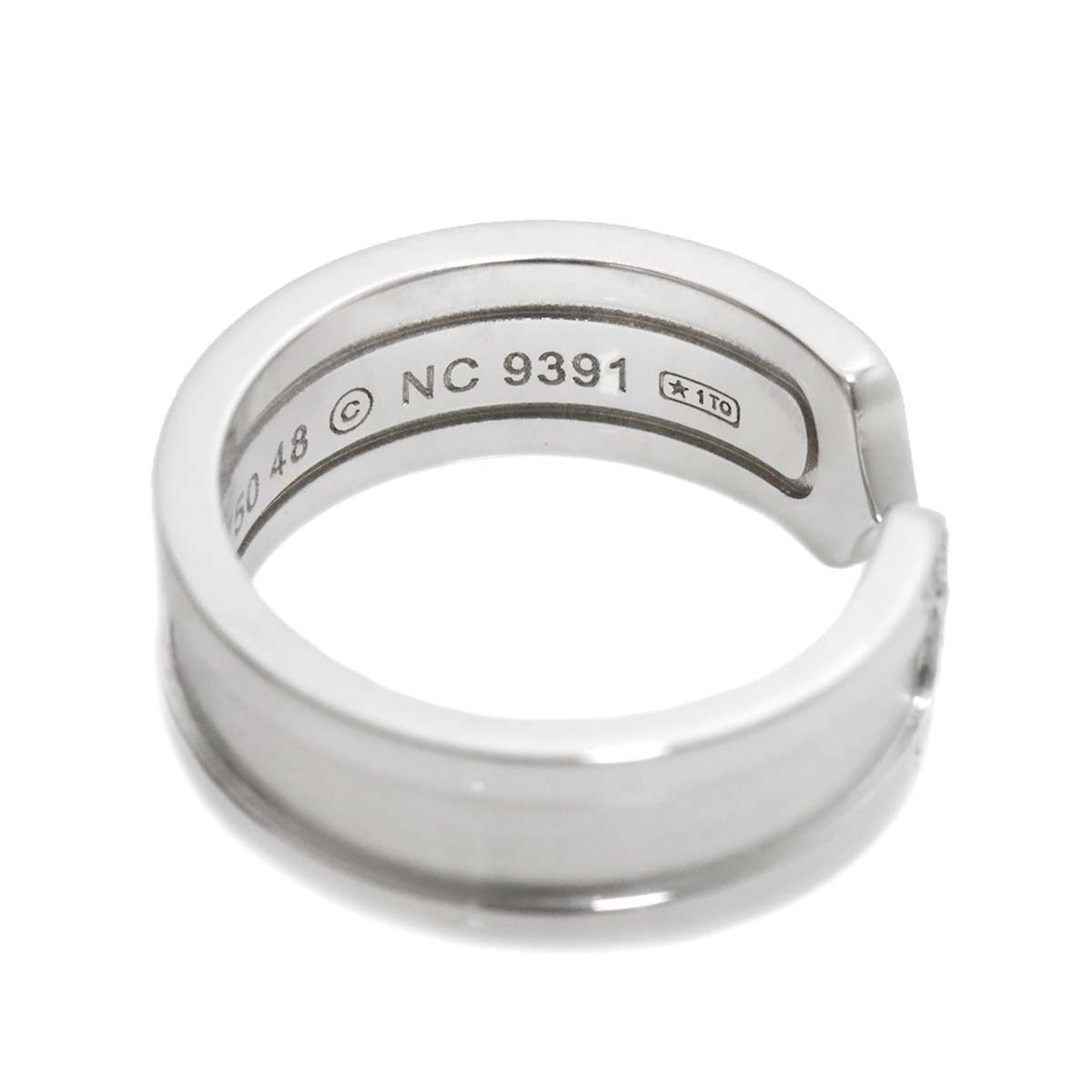 カルティエ Cartier C2 スモール SM #48 リング ダイヤ K18 WG カルティエ Cartier C2 スモール SM #48 リング ダイヤ K18 WG