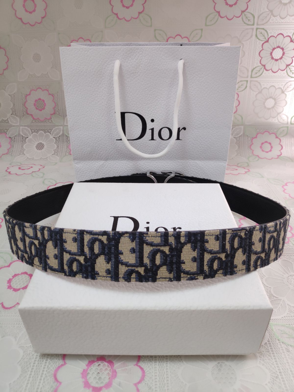 Dior ベルト リバーシブルベルト レディース クリスチャンディオール
