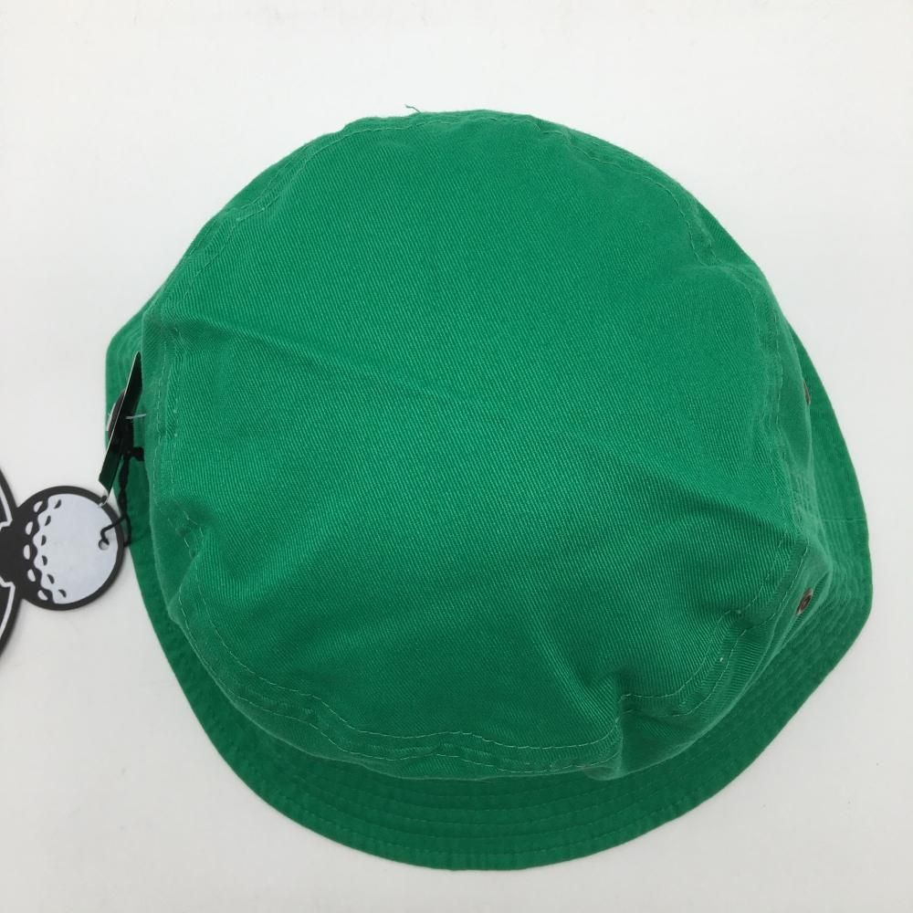 超美品】ゴルフィッカーズ バケットハット グリーン×レッド ロゴ