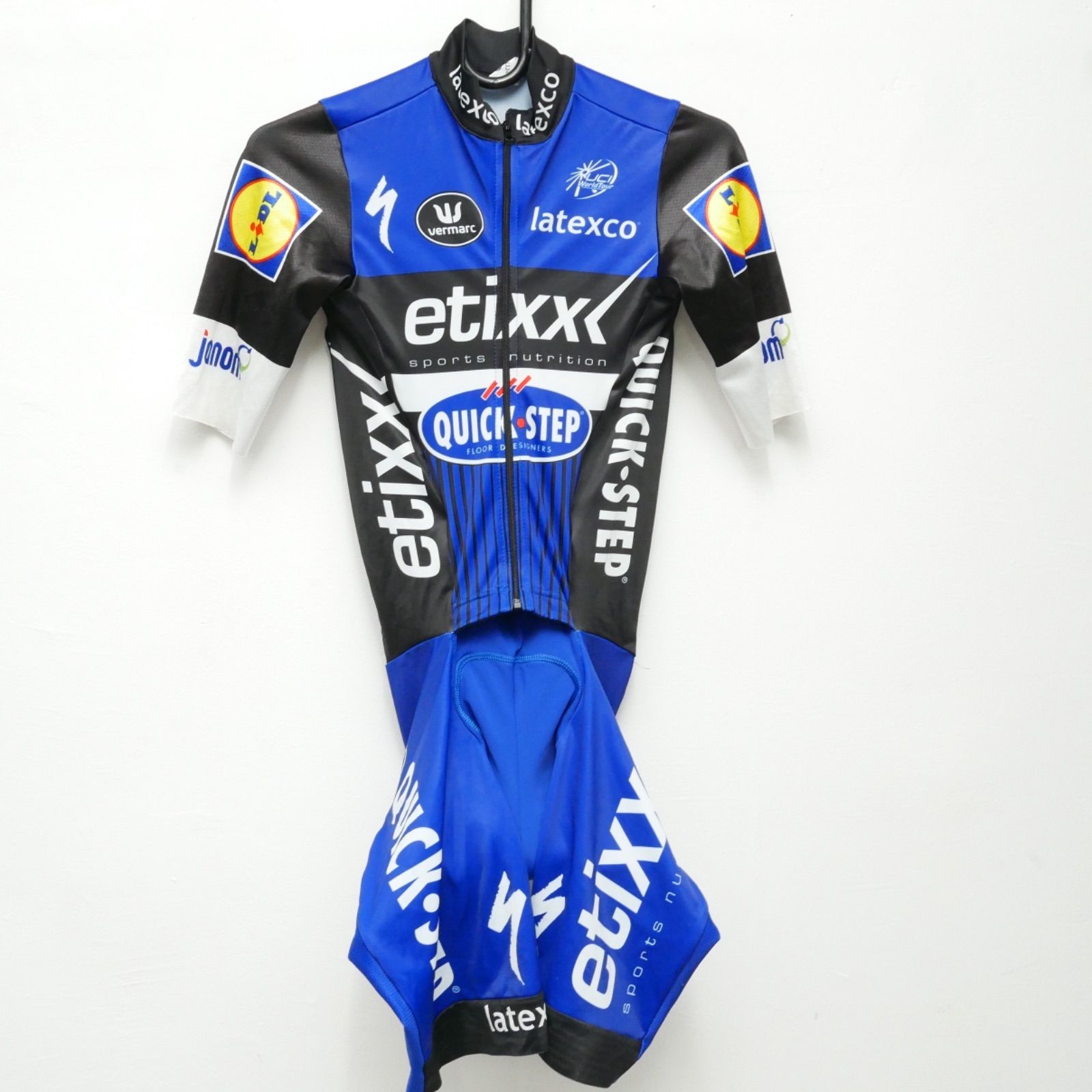 Deceuninck Quick Step ロードバイクサイクルジャージ ドゥクーニンク クイックステップ サイクリングウェア 夏用