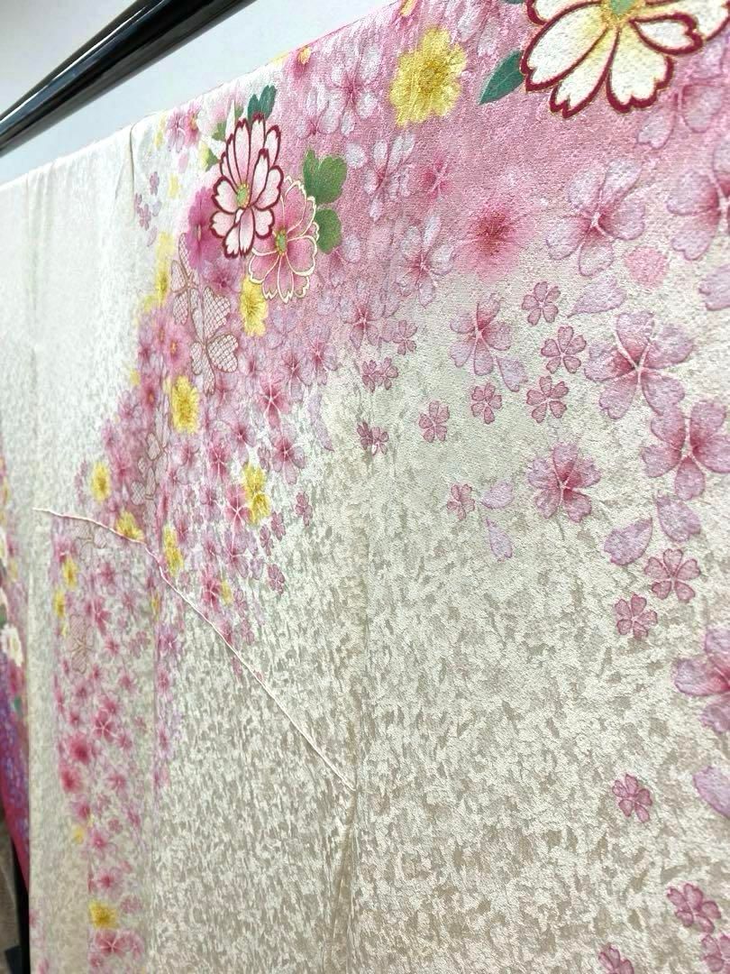 振袖 豪華 金彩 銀通し ラメ刺繍 紋意匠 桜 身丈164cm - メルカリ 振袖 豪華 金彩 銀通し ラメ刺繍 紋意匠 桜 身丈164cm - メルカリ