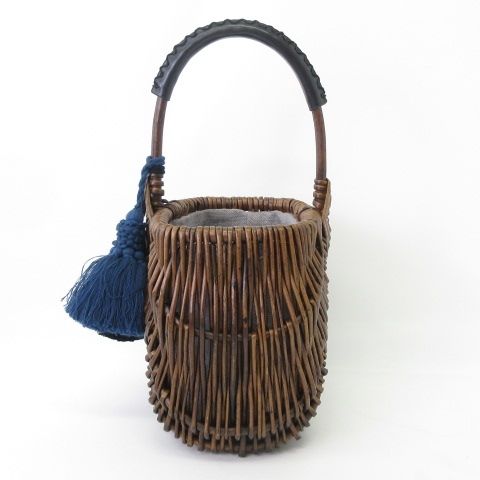 ペールジュート Pale Jute 美品 かごバッグ ハンドバッグ トートバッグ ウィークエンドバスケット 茶 ブラウン