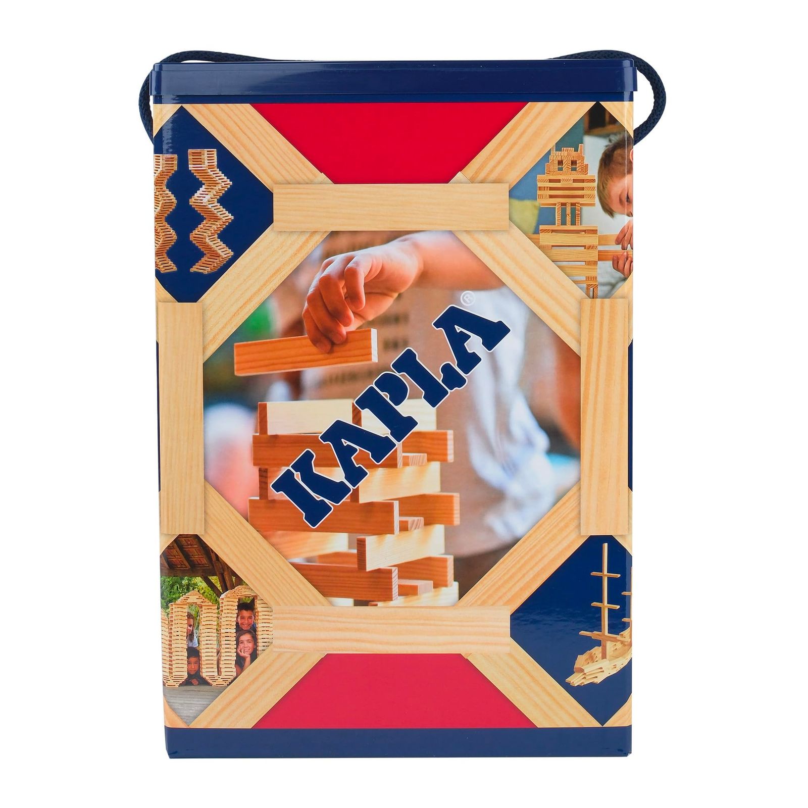 木製ブロック KAPLA 200ピースセット カプラ フランス海岸松 使用 高