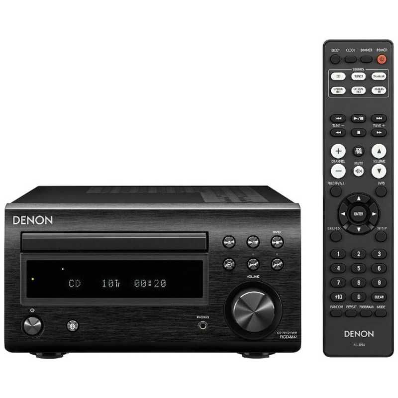 送料無料 ♥ 未開梱 デノン DENON CDレシーバー ブラック ワイドFM対応 RCD-M41-K