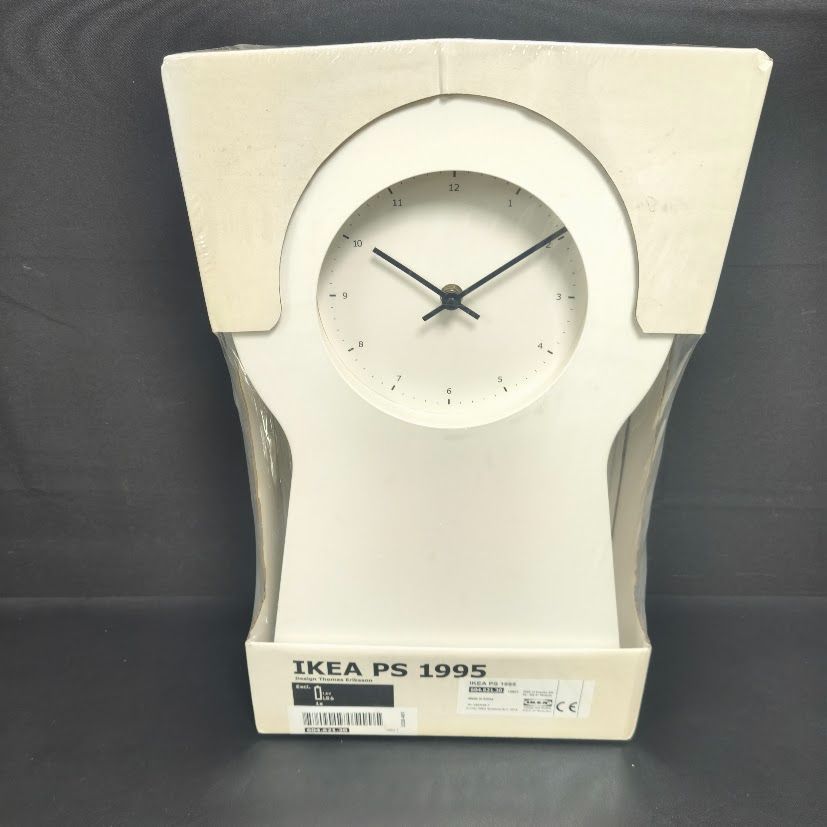 IKEA PS1995 掛時計 ホワイト 廃盤モデル 鍵穴 未開封