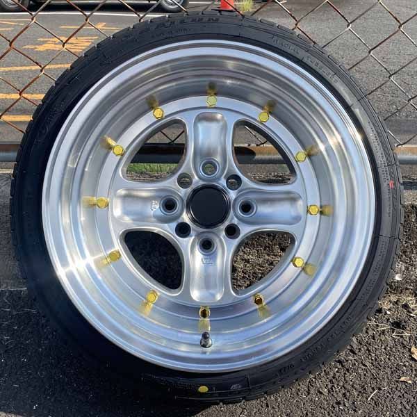 15インチ 8J ±0 PCD 100 114.3 4穴 タイヤホイール4本セット 165 50R15 165 55R15 軽 軽トラ 軽バン ローダウン車 旧車 深リム シルバー系 ゴールドビス