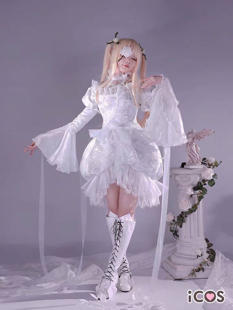 ICOS ローゼンメイデン 雪華綺晶 コスプレ 衣装 ウィッグ 靴 追加可