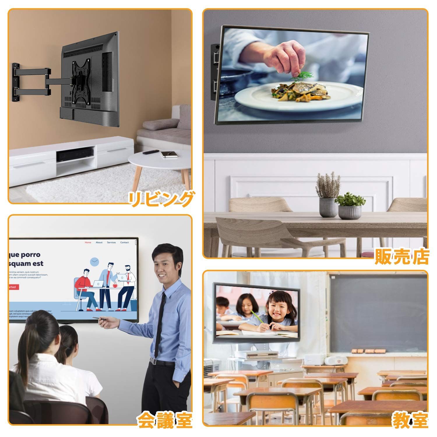 メルカリShops - 【人気商品】Perlegear テレビ壁掛け金具 アーム式 13～42インチ対応