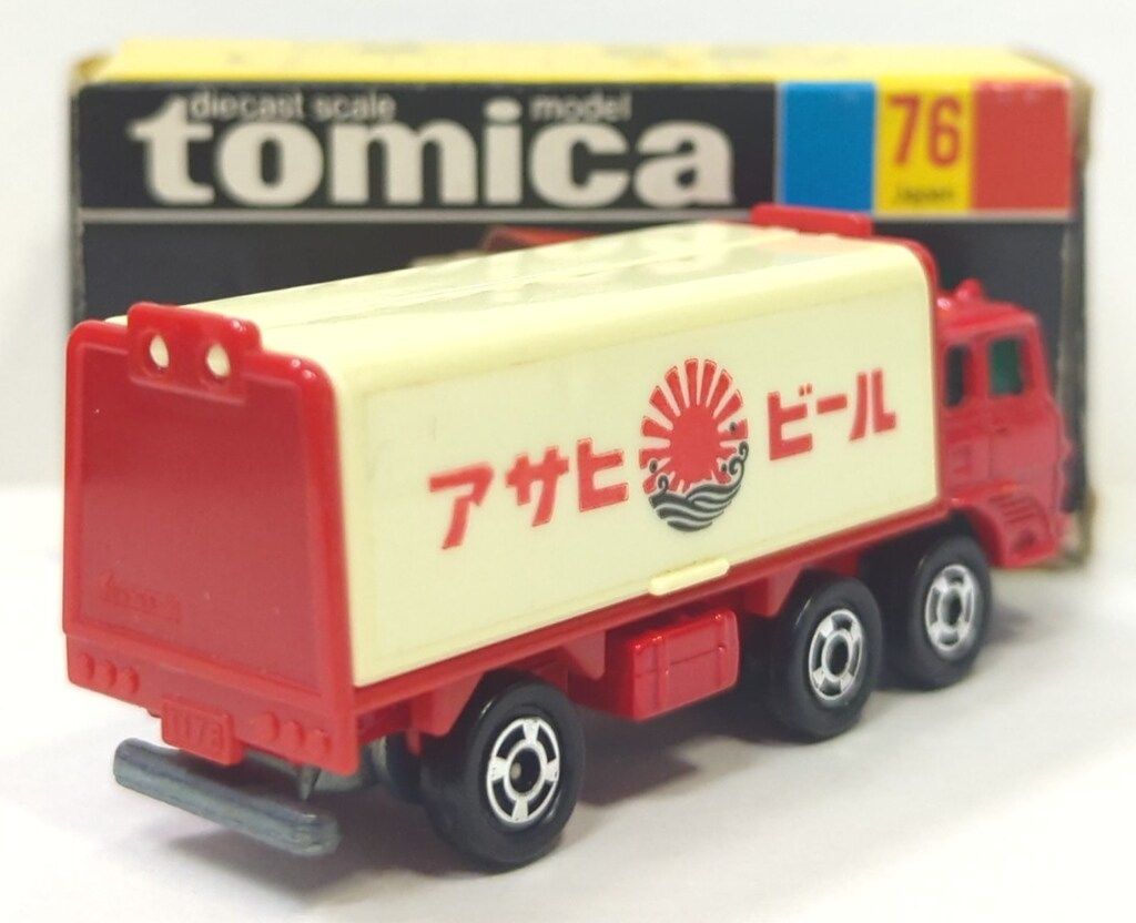 トミー トミカ黒箱日本製 ふそうウイング ルーフトラック/赤